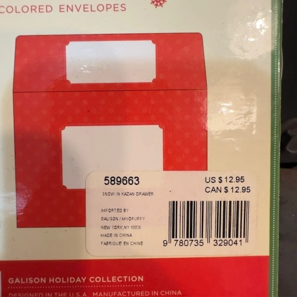 Galison New York Snow in Kazan Holiday Cards 16 Count w Envelopes Happy Holidays